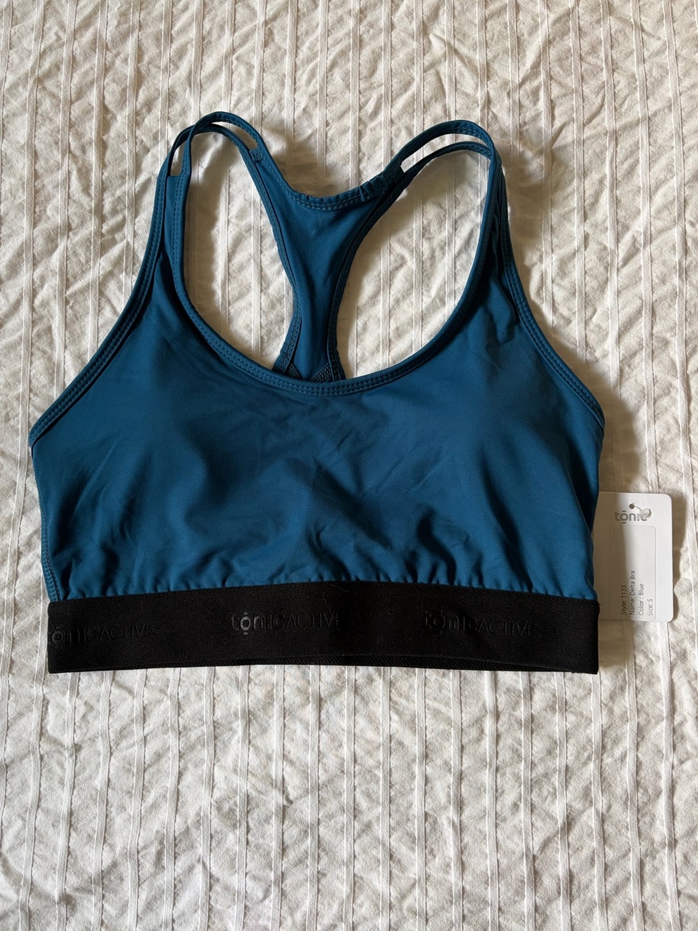 TONIC- size small, NWT Active Delta Elastic Bra.